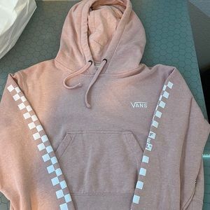 Vans cropped light pink hoodie size medium